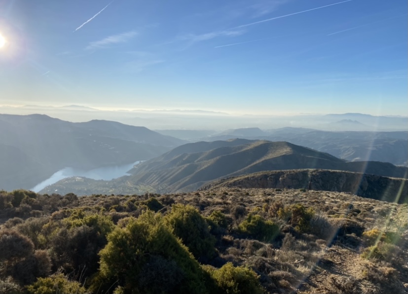 Sunset from the top of Guejar Sierra 