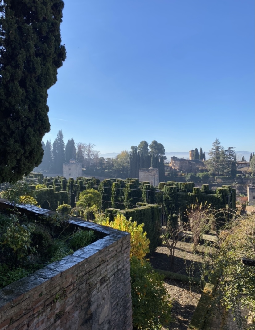 Generalife garden in the Alhambra