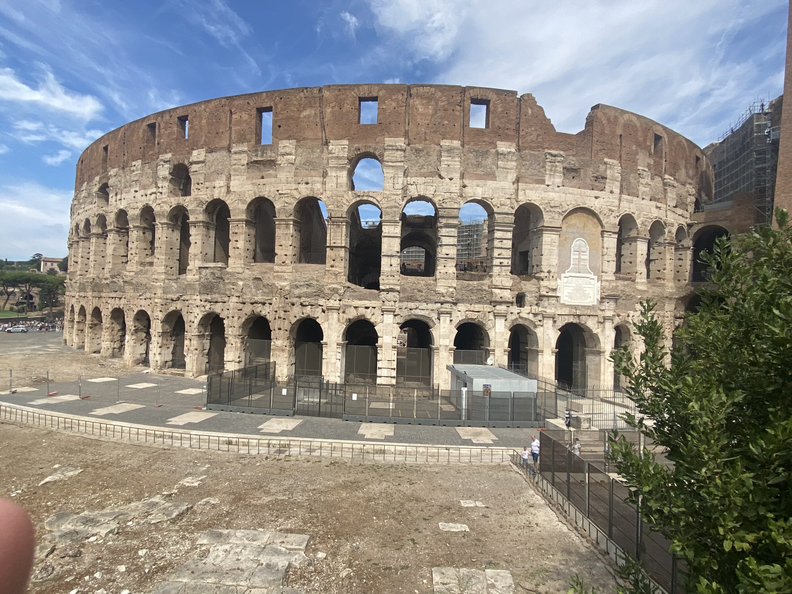 rear view of the Colosseum