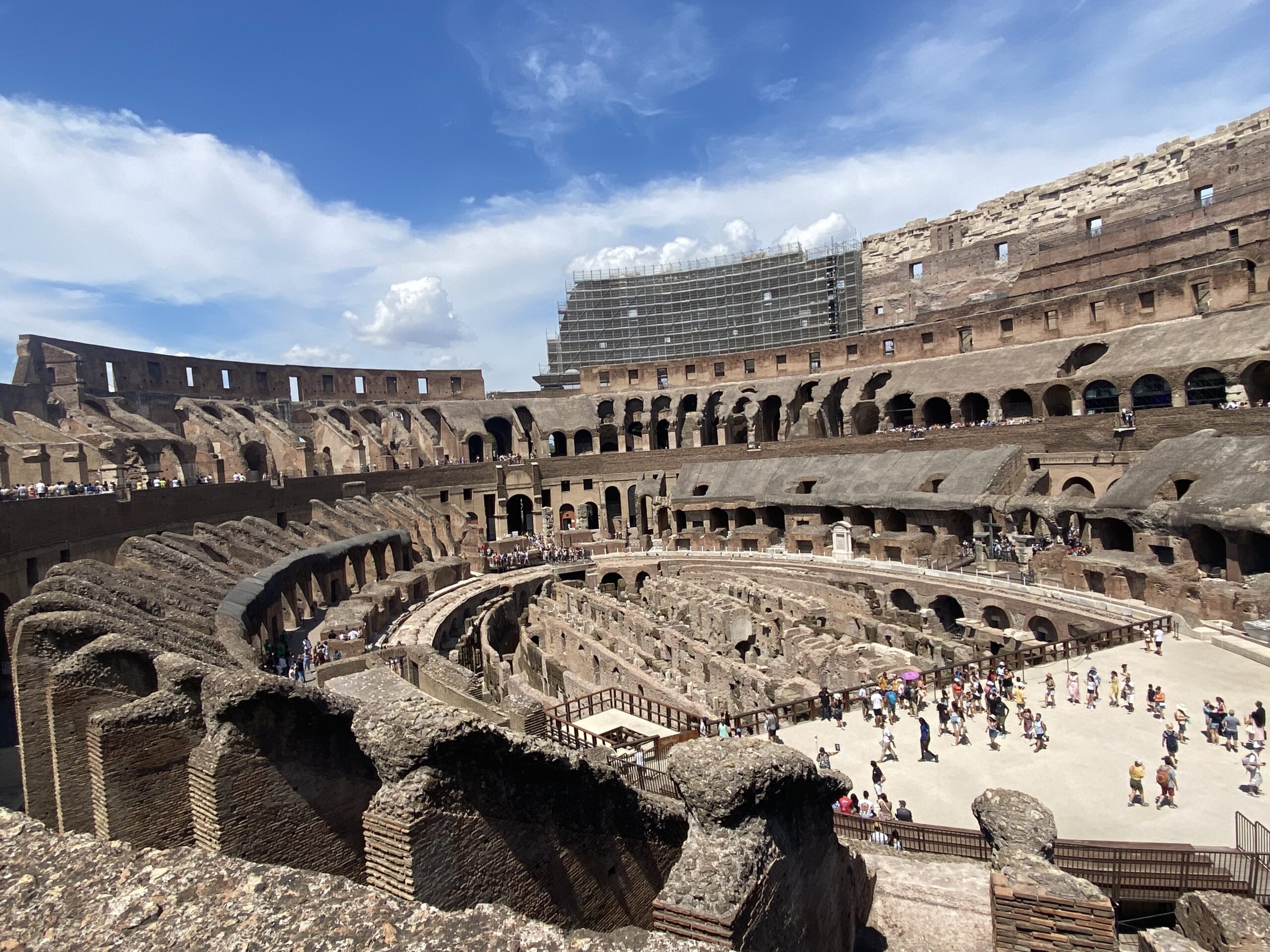 inside the Colosseum