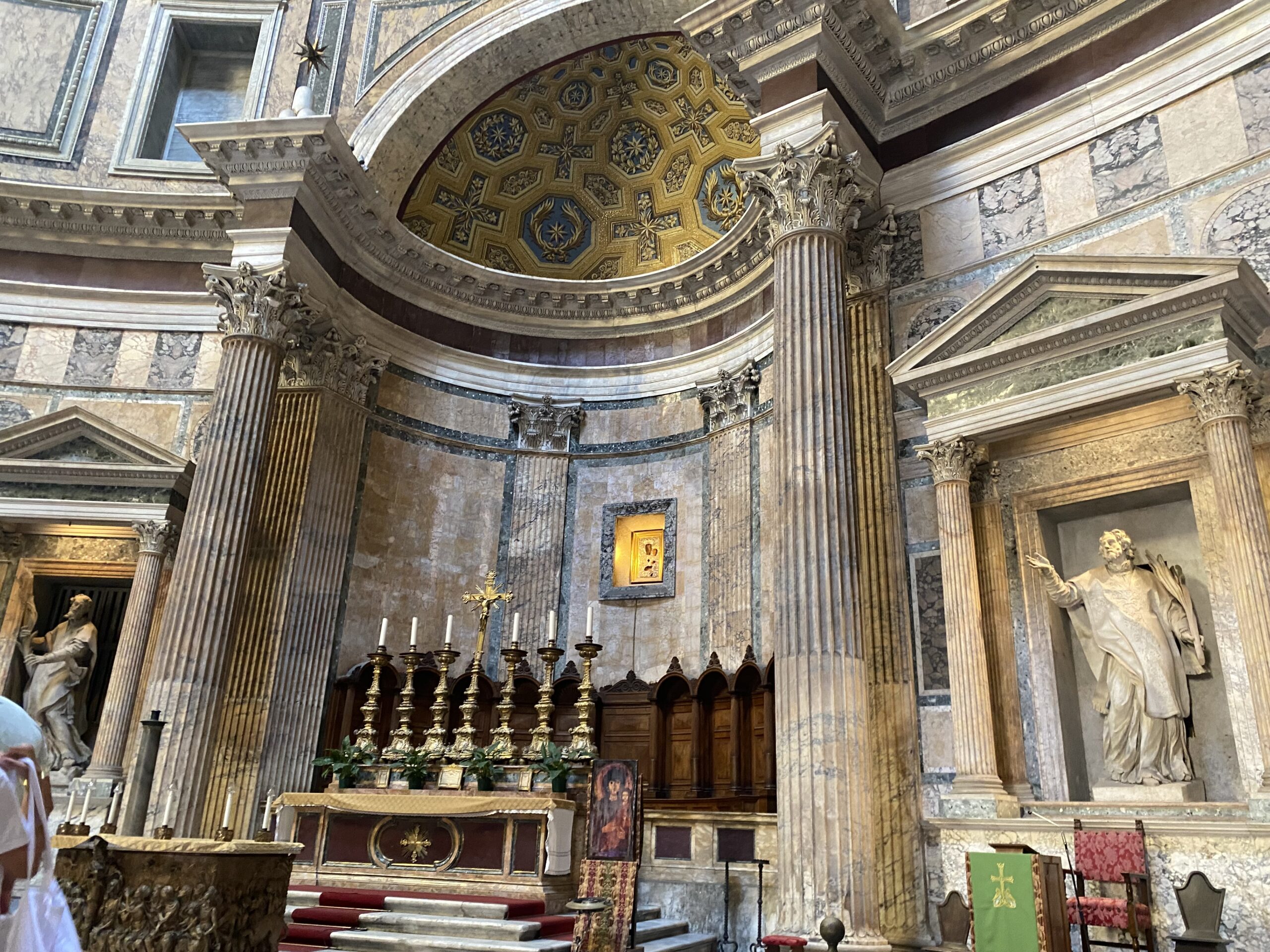 Inside the Pantheon in Rome