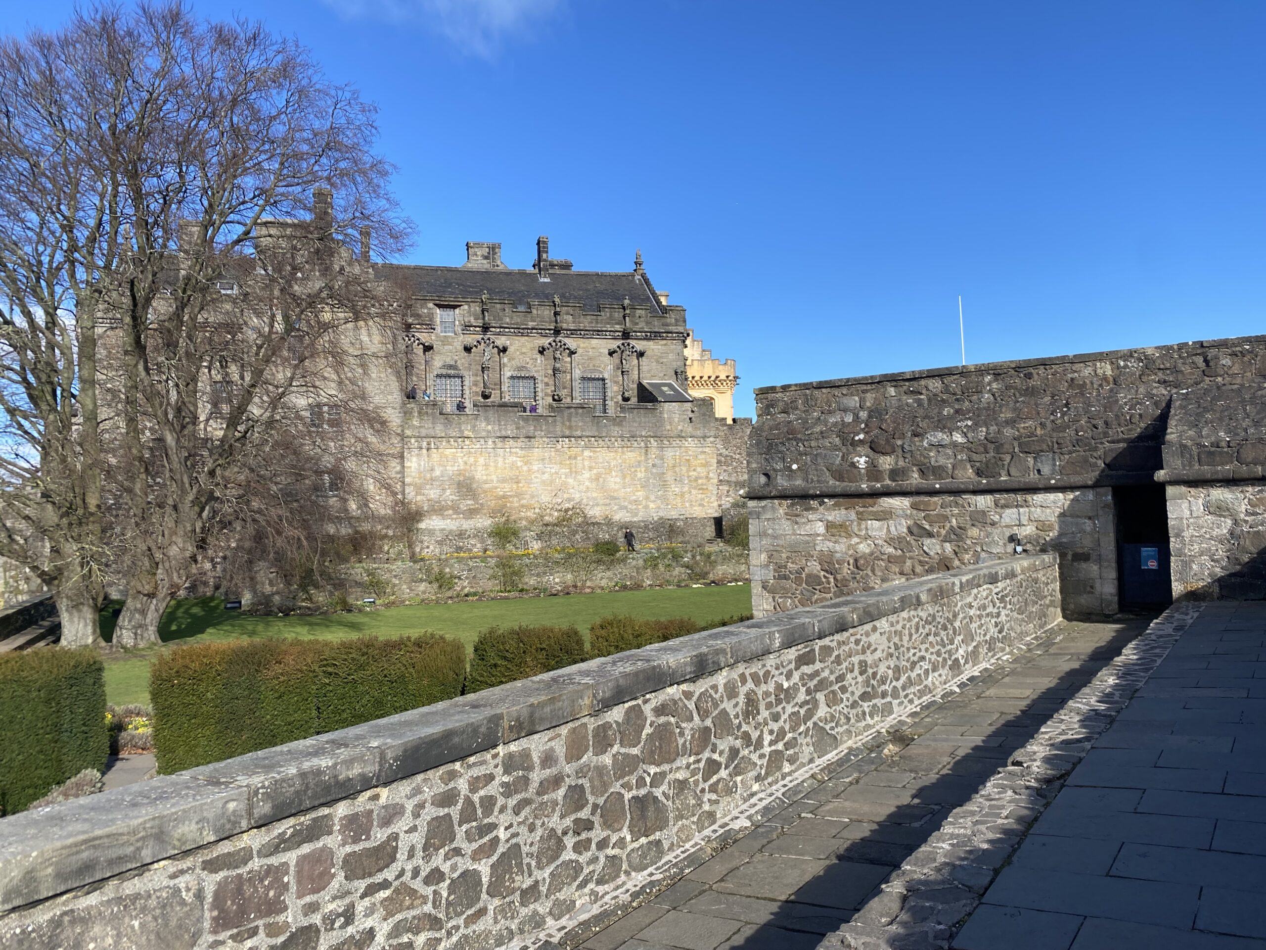 Stirling Castle view from a wall 