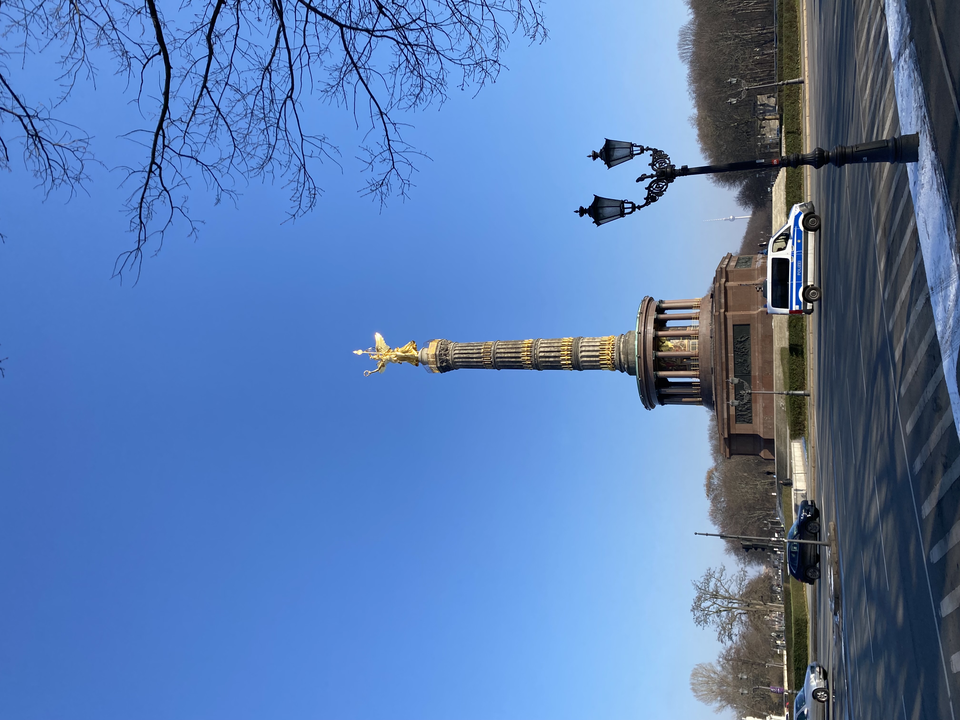 outside view of the Victory Column in Berlin
