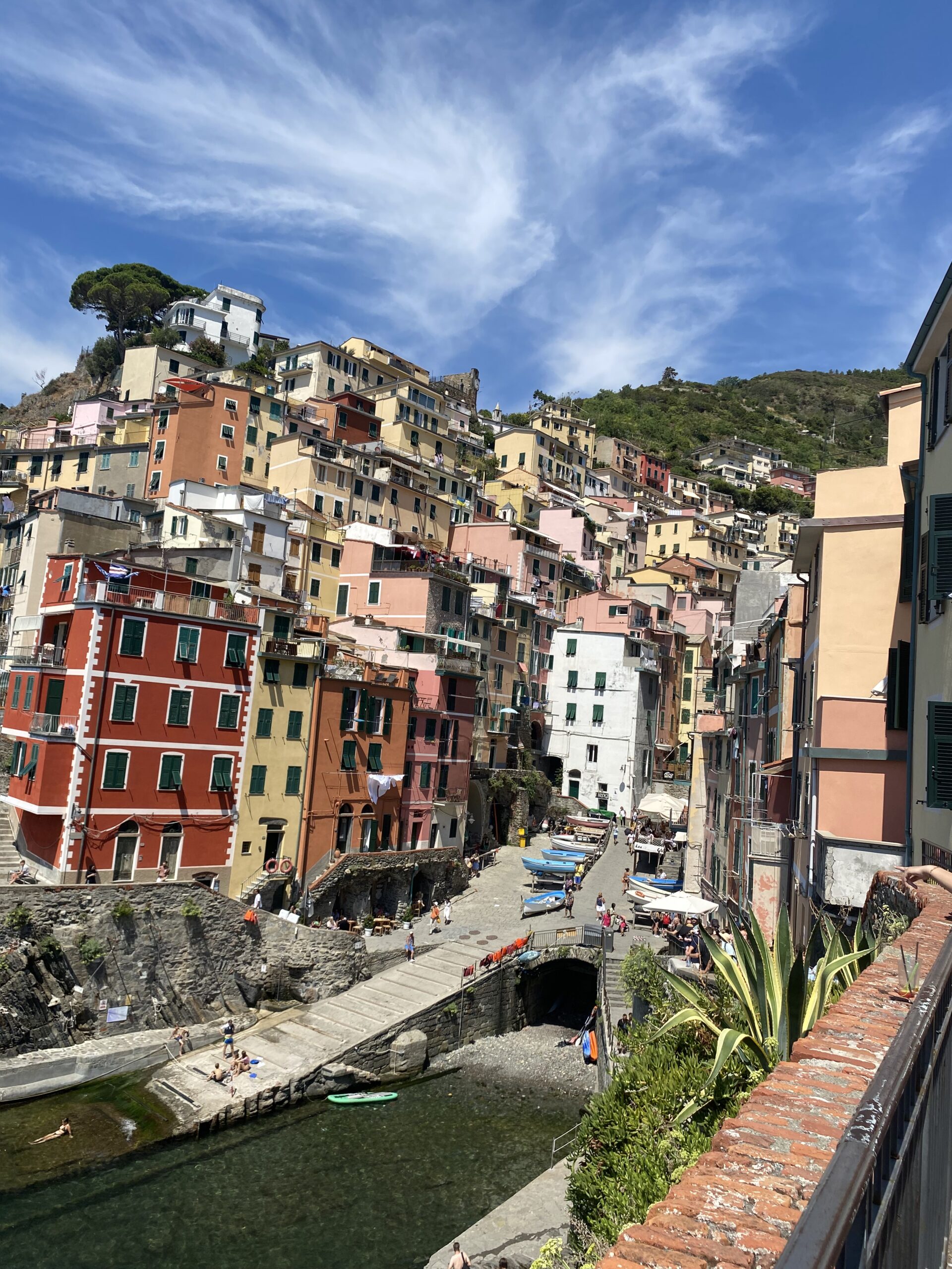 Famous Riomaggiore shot located in the Cinque Terre, Italy