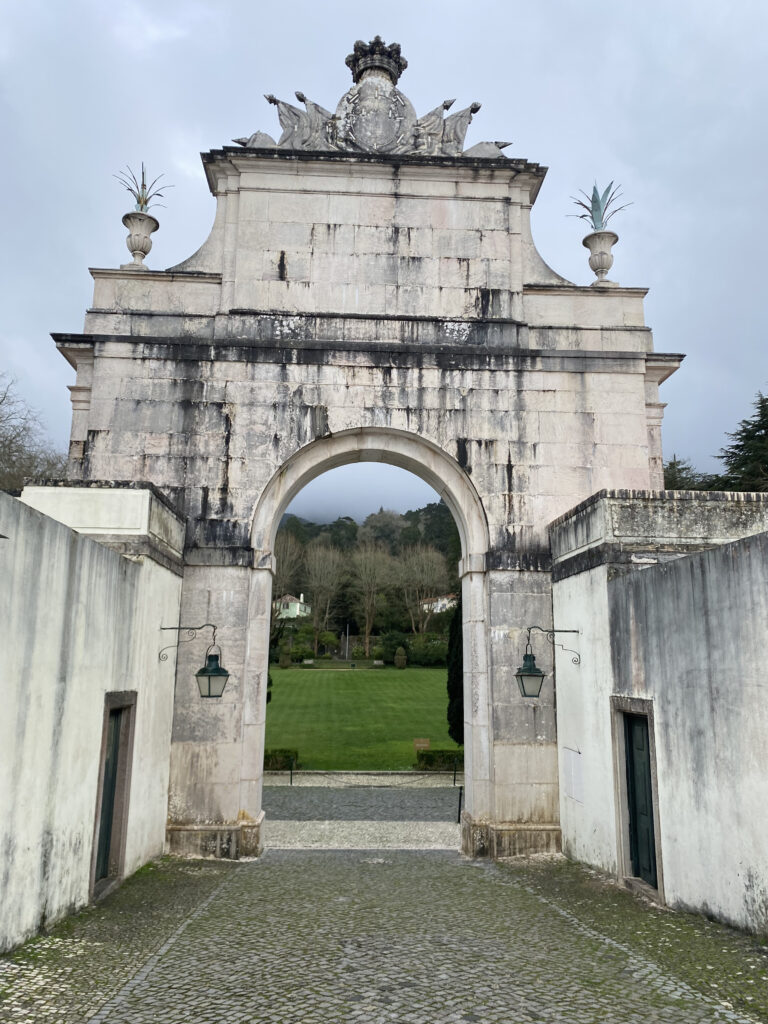 View from Mirador de Seteais in Sintra Portugal